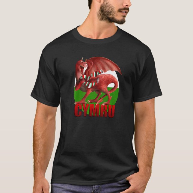 Camiseta Cymru Dragon (Frente)