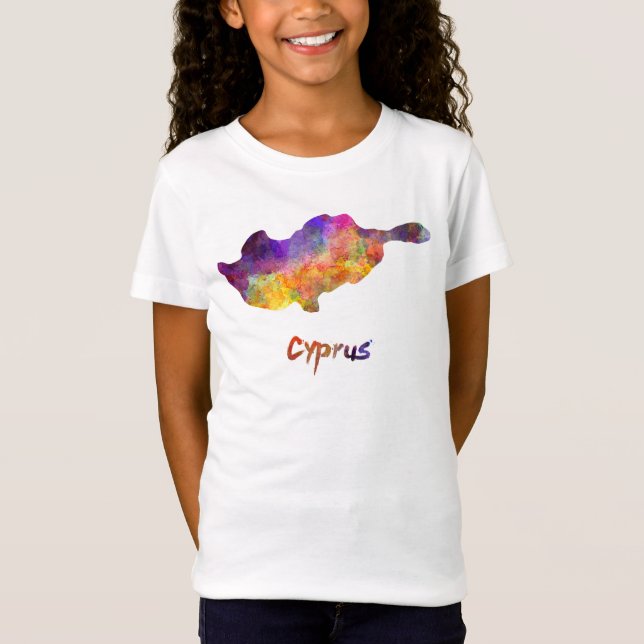 Camiseta Cyprus in watercolor (Frente)