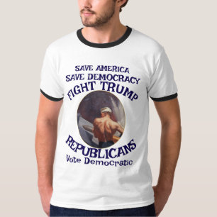 Camiseta Czar Rue Mentiroso Trump POTUS Patriótico Trem MAG