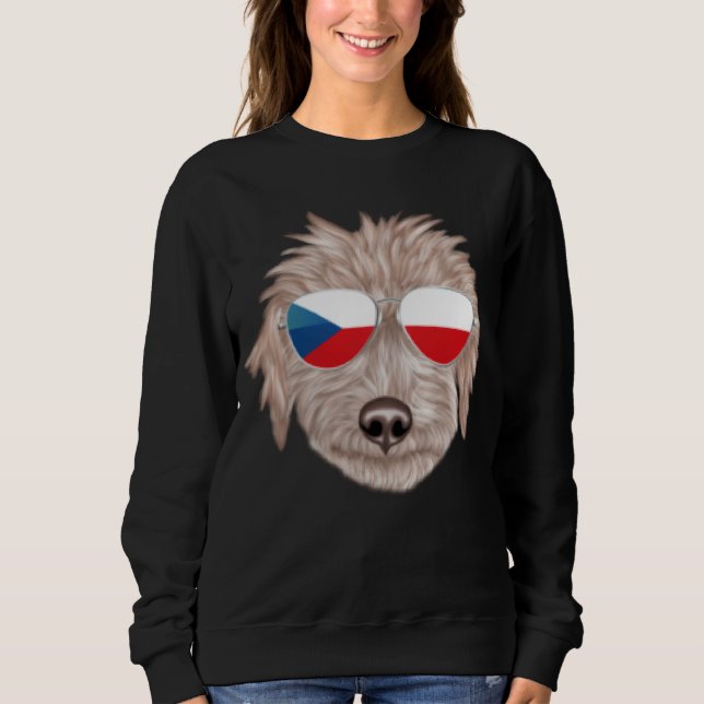 Camiseta Czech Flag Bedlington Terrier Dog Czech Republic P (Frente)
