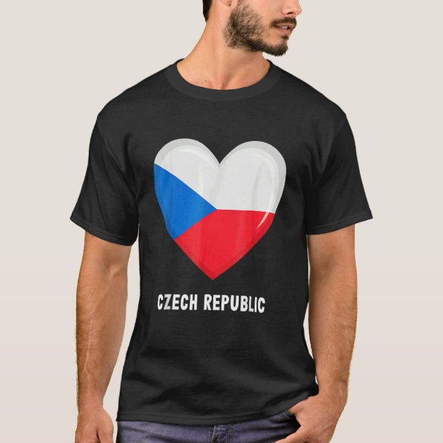 Camiseta Czech Republic Flag   Czech (Frente)