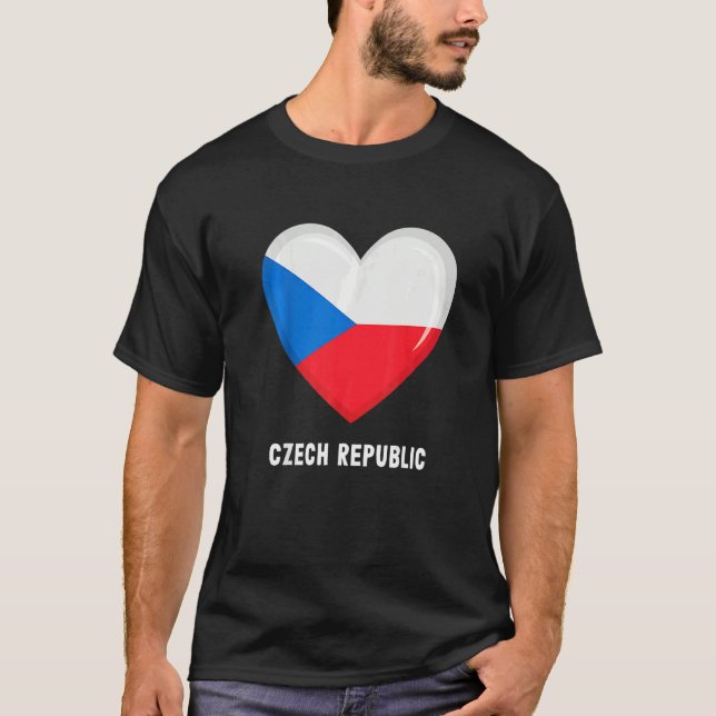 Camiseta Czech Republic Flag  Czech (Frente)