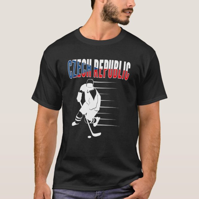 Camiseta Czech Republic Ice Hockey Fans   Czech Hockey Team (Frente)