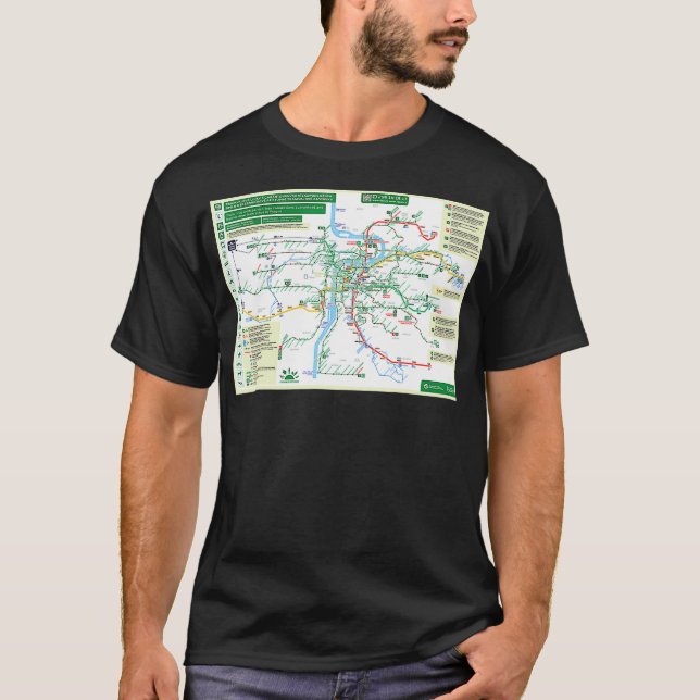 Camiseta Czech Republic  Prague  Praha  Metro Map  HD  (Frente)