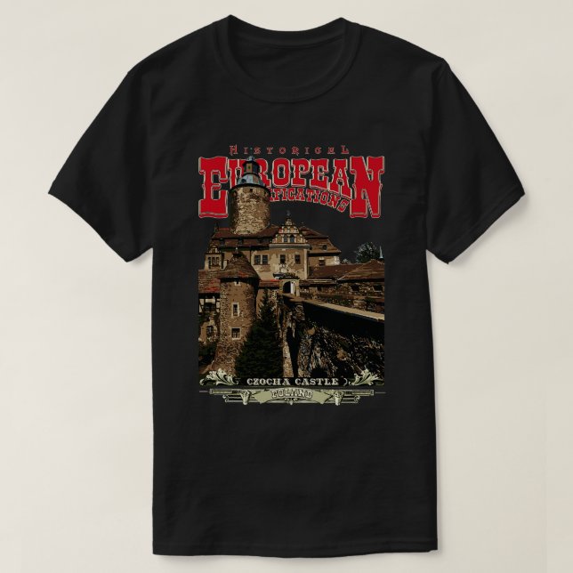 Camiseta Czocha Castle Polônia (Frente do Design)