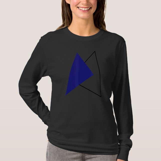 Camiseta D18 Símbolos de Minimalismo Triângulo Linhas Geomé (Frente)