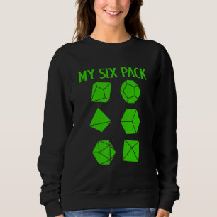 Camiseta D20 Dice Rpg Dragon Gamer Check Out My Six Pack D