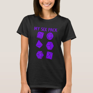 Camiseta D20 Dice Rpg Dragon Gamer Check Out My Six Pack D