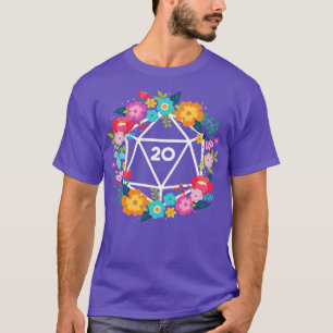 Camiseta D20 Floral Wreath