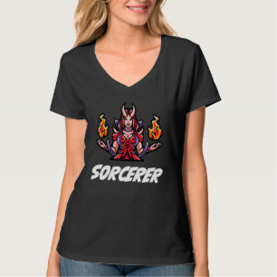 Camiseta D20 Rpg Dragões Mesa Dungeon Classe Feiticeiro