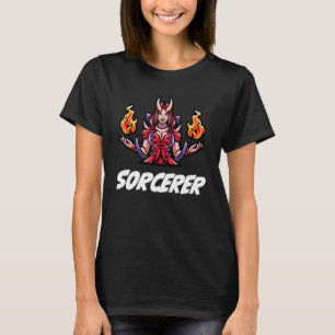 Camiseta D20 Rpg Dragões Mesa Dungeon Classe Feiticeiro