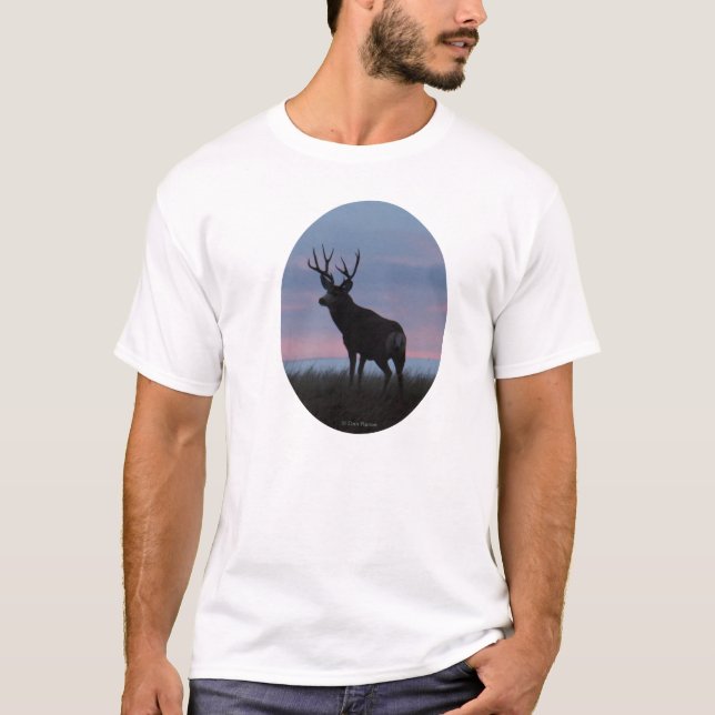 Camiseta D22 Mule Deer Buck Sunrise Buck (Frente)