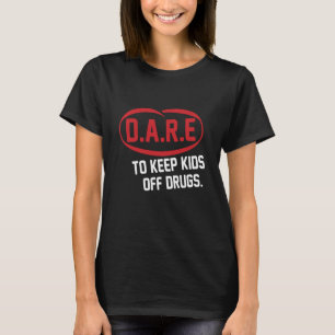 Camiseta D.A.R.E. (Dare) Logotipo da Vintage 90's /dare par