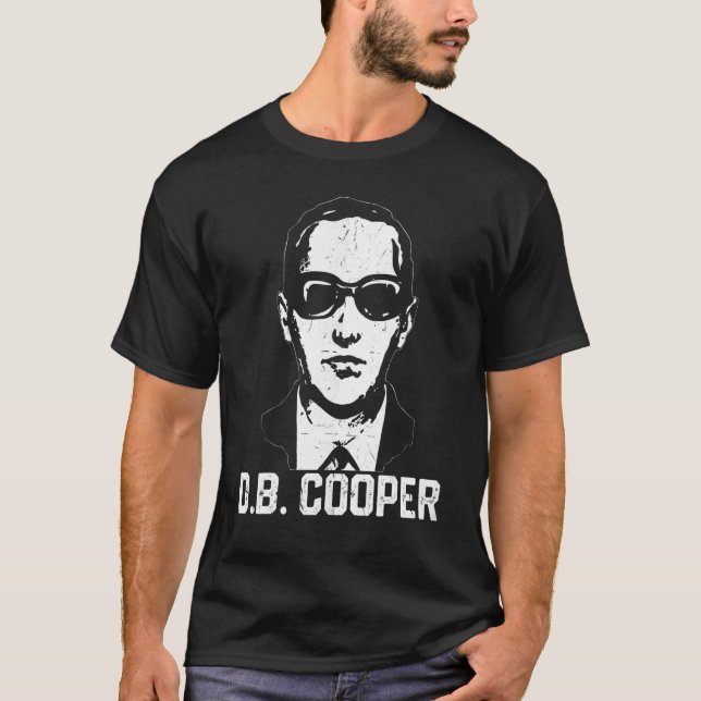 Camiseta D B Cooper Paraquedismo  Sequestrador aéreo Seques (Frente)