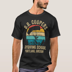 Camiseta D B Coopers Skydiving School Portland Oregon Vint