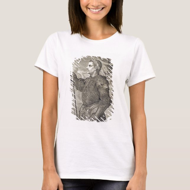 Camiseta D. Claudius César Imperador de Roma, de 41 a 54 AD (Frente)