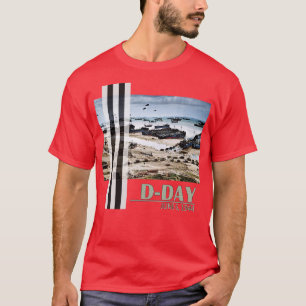 Camiseta D Dia 06 junho 1944 WW2 Aterros Normandos 2