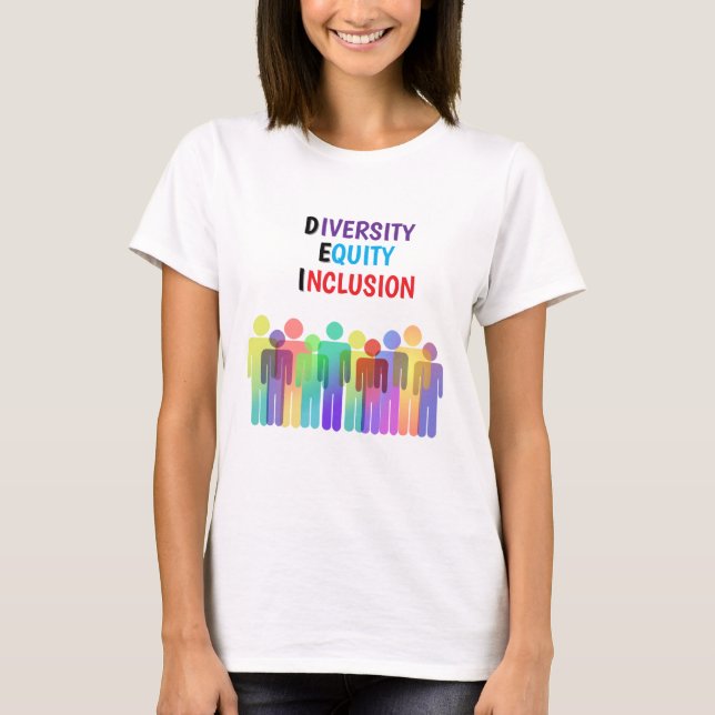 CAMISETA D.E.I. DIVERSIDADE, CAPITAL PRÓPRIO E INCLUSÃO (Frente)