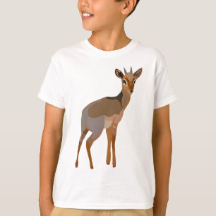 Camiseta D é para Antílope de Dik Dik