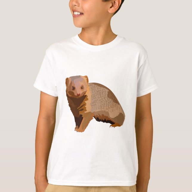 Camiseta D é para Dwarf Mongoose (Frente)