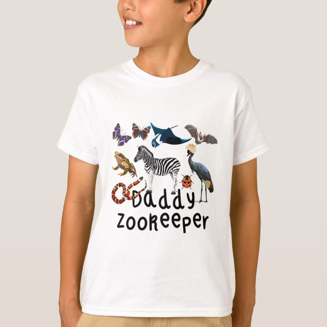 Camiseta D é para Zookeeper de Pai (Frente)