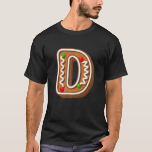 Camiseta D Letra Maiúscula de Biscoito de Natal Mais Pior
