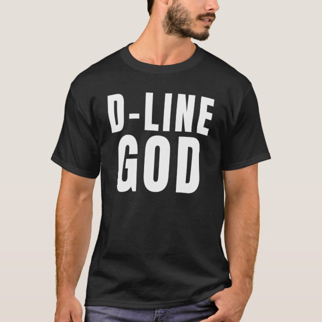 Camiseta D Line God Defensive Lineman DL D Line Pl (Frente)