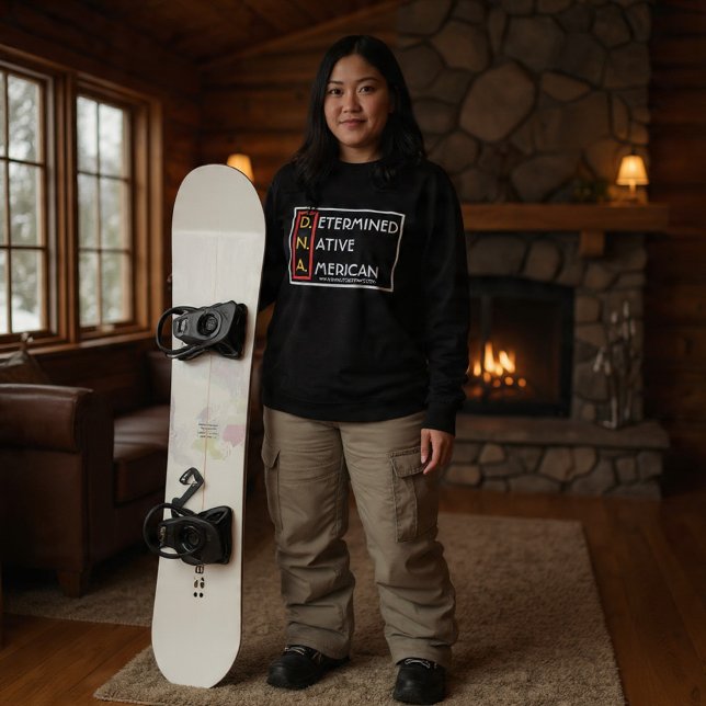 Camiseta D.N.A. (RYBW) - Determinado Nativo Americano (Criador carregado)