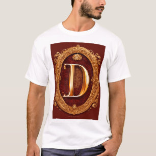Camiseta D nome do alfabeto