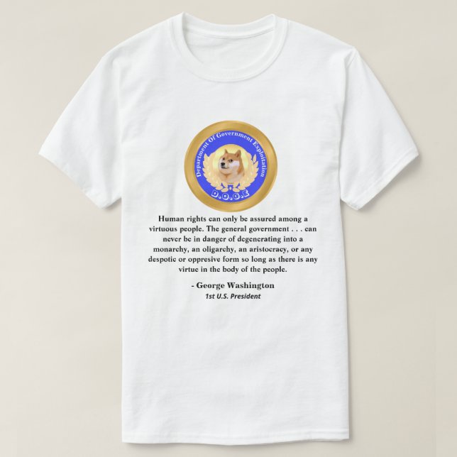 Camiseta D.O.G.E. Departamento De Exploração Do Governo (Frente do Design)