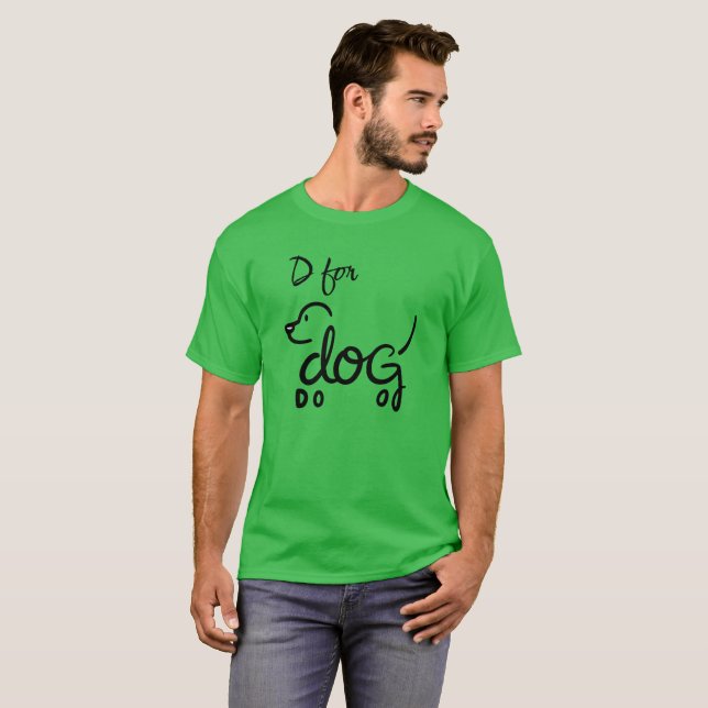 Camiseta D para Cão (Frente Completa)
