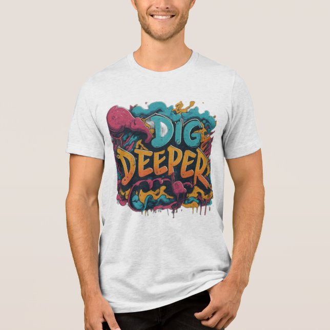Camiseta D-Shirt Gráfico Mais Profundo (Frente)