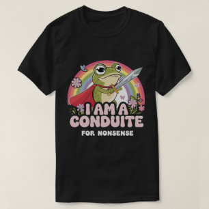 Camiseta DA107-I Sou um canal para bobagem - Sapo engraçado