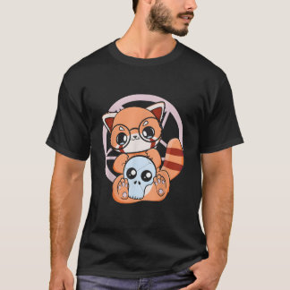 Camiseta DãA De Los Muertos Panda Vermelho México Pijama P