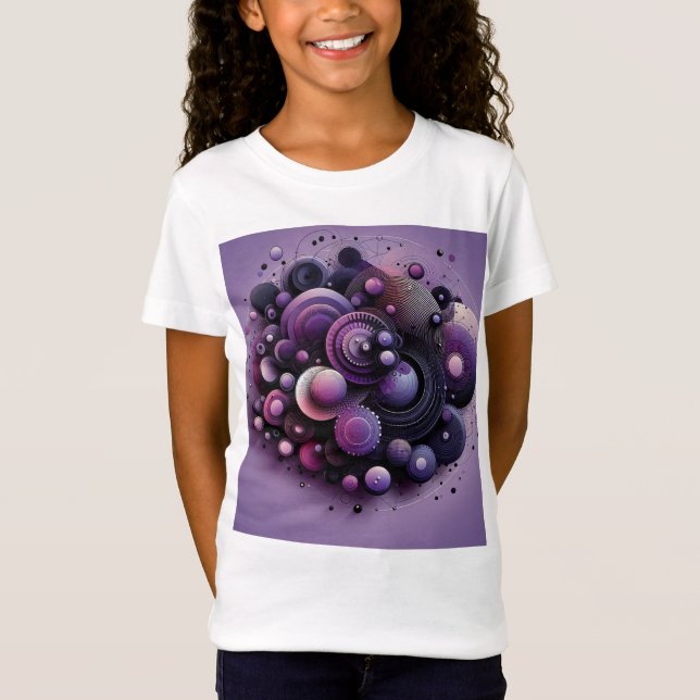 Camiseta da abstrato Geométrica (Frente)