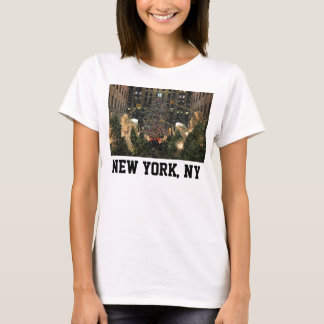 Camiseta Da árvore Center do Xmas de NYC Rockefeller neve