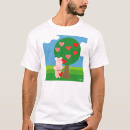 Camiseta da árvore do amor (design na frente)