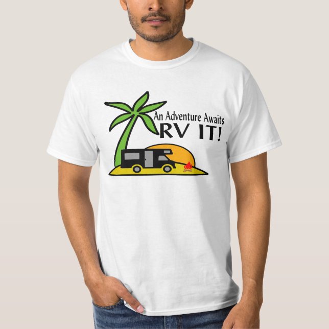 Camiseta da aventura do rv (Frente)