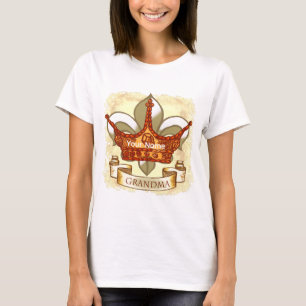 Camiseta da Avó Rainha com Estandarte da Coroa