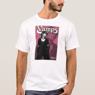 Camiseta da banda dos Vamps das guitarra de Kaz