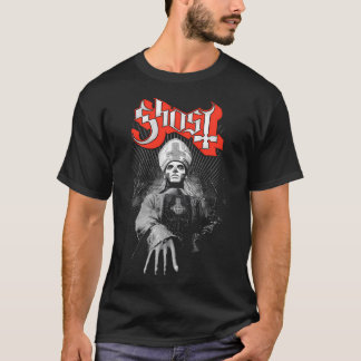 Camiseta da Banda Ghost - Design Papa Emeritus - R