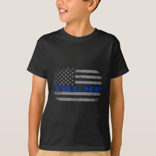 Camiseta da Bandeira Americana Política Pro Trump 