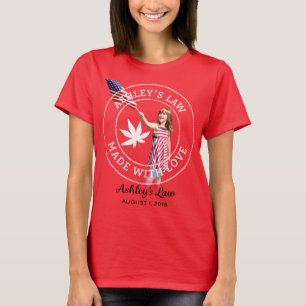 Camiseta da bandeira da Ashley