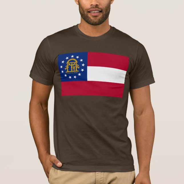 Camiseta da Bandeira da Geórgia (Frente)