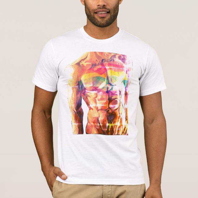 Camiseta da bandeira do torso masculino 2 (Frente)