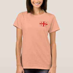 Camiseta da Bandeira e Mapa da Geórgia