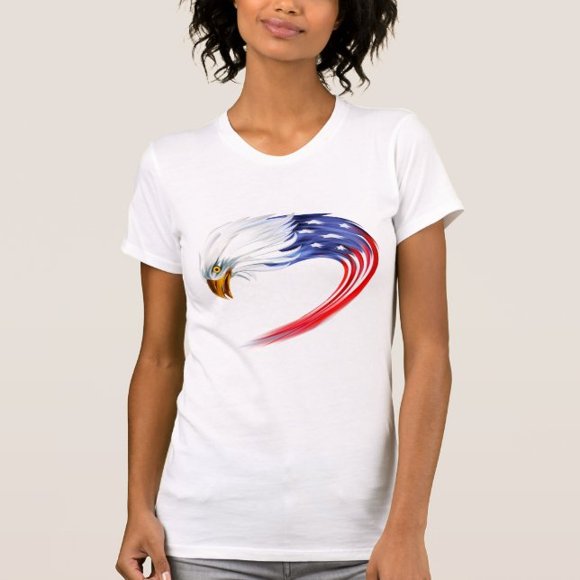 Camiseta da bandeira feminina (Frente)