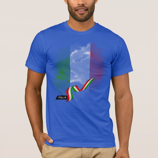 Camiseta da bandeira italiana (Frente)