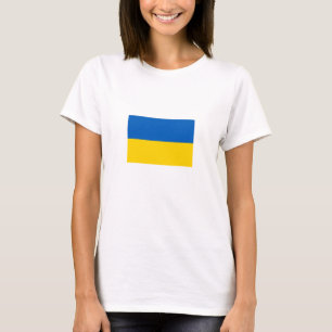 Camiseta da Bandeira Patriótica da Ucrânia