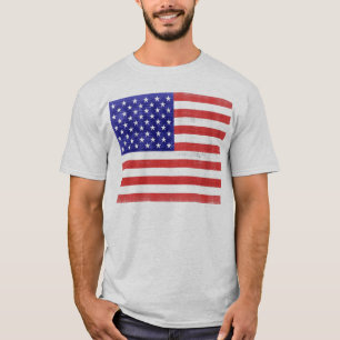 Camiseta da Bandeira Vintage dos Estados Unidos